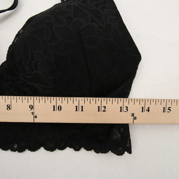 PINK Victoria's Secret Black Floral Lace Bra - Picture 4 of 9